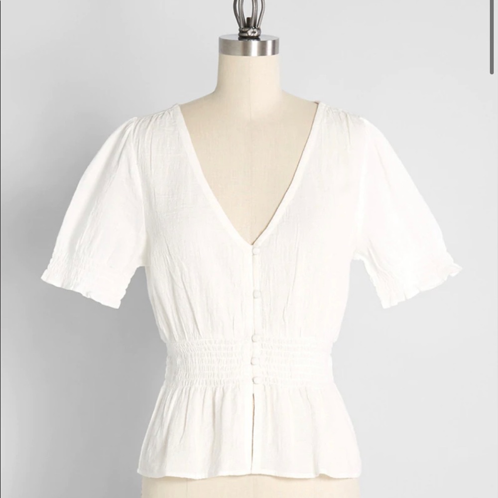 Mod Cloth Peasantly Surprised Blouse